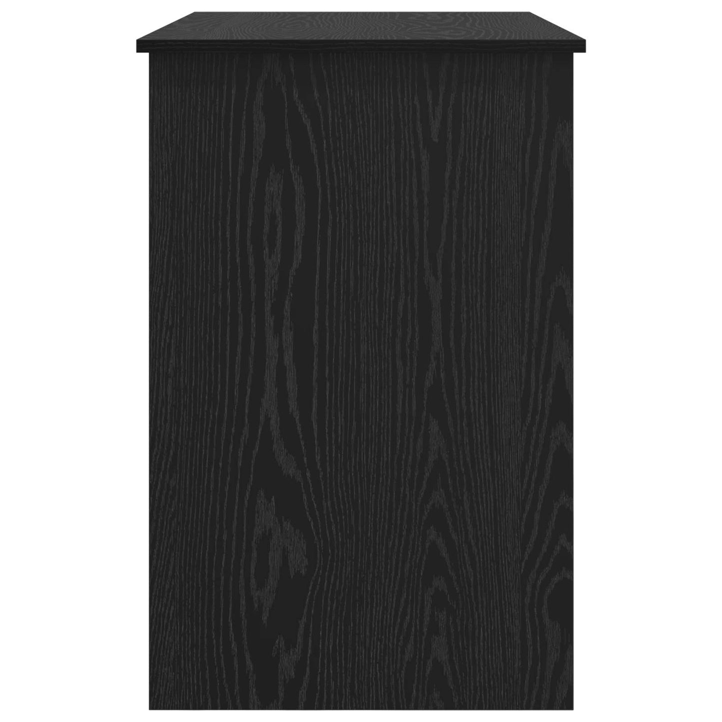 Desk Black Oak 100 x 50 x 76 cm Engineered Wood