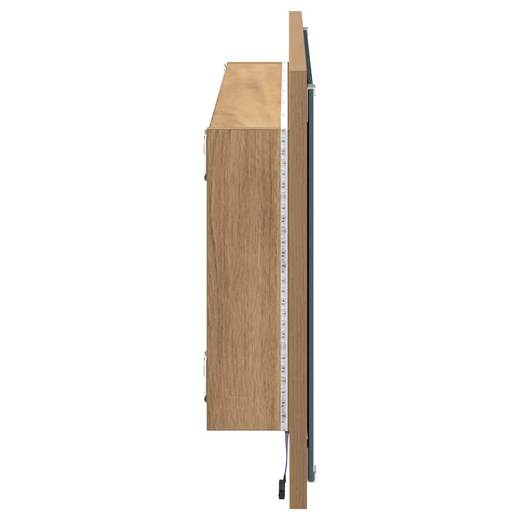 Mirror Artisan Oak 90 x 8.5 x 37 cm Engineered Wood