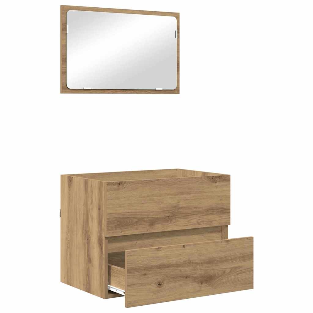 Bathroom Furniture Set 2 pcs Artisan Oak
