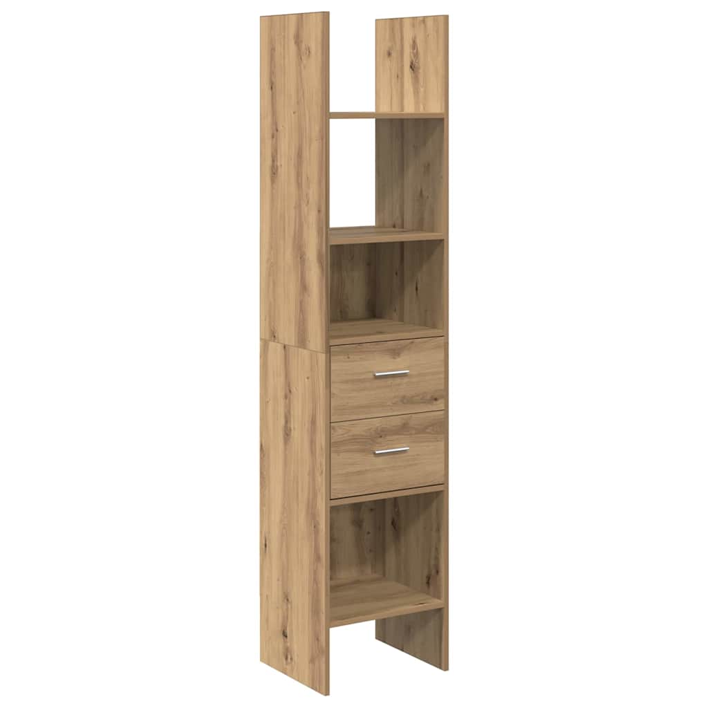 Book Cabinet 2-Tier 40 x 35 x 180 cm Engineered Wood