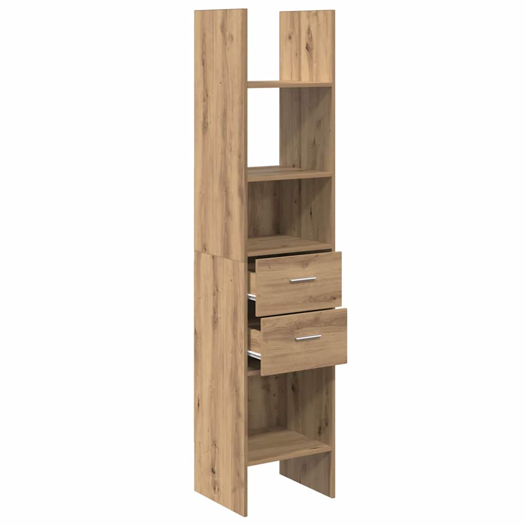 Book Cabinet 2-Tier 40 x 35 x 180 cm Engineered Wood