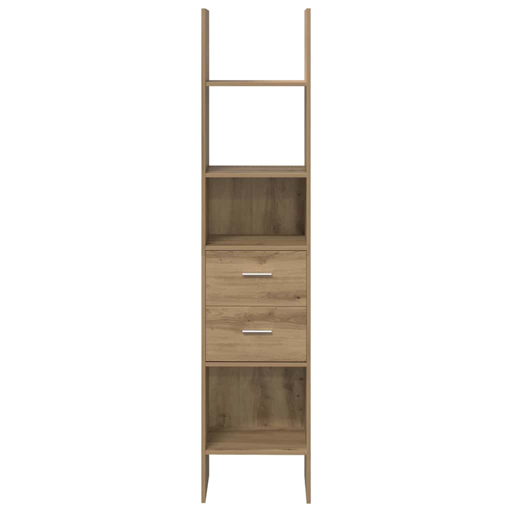 Book Cabinet 2-Tier 40 x 35 x 180 cm Engineered Wood