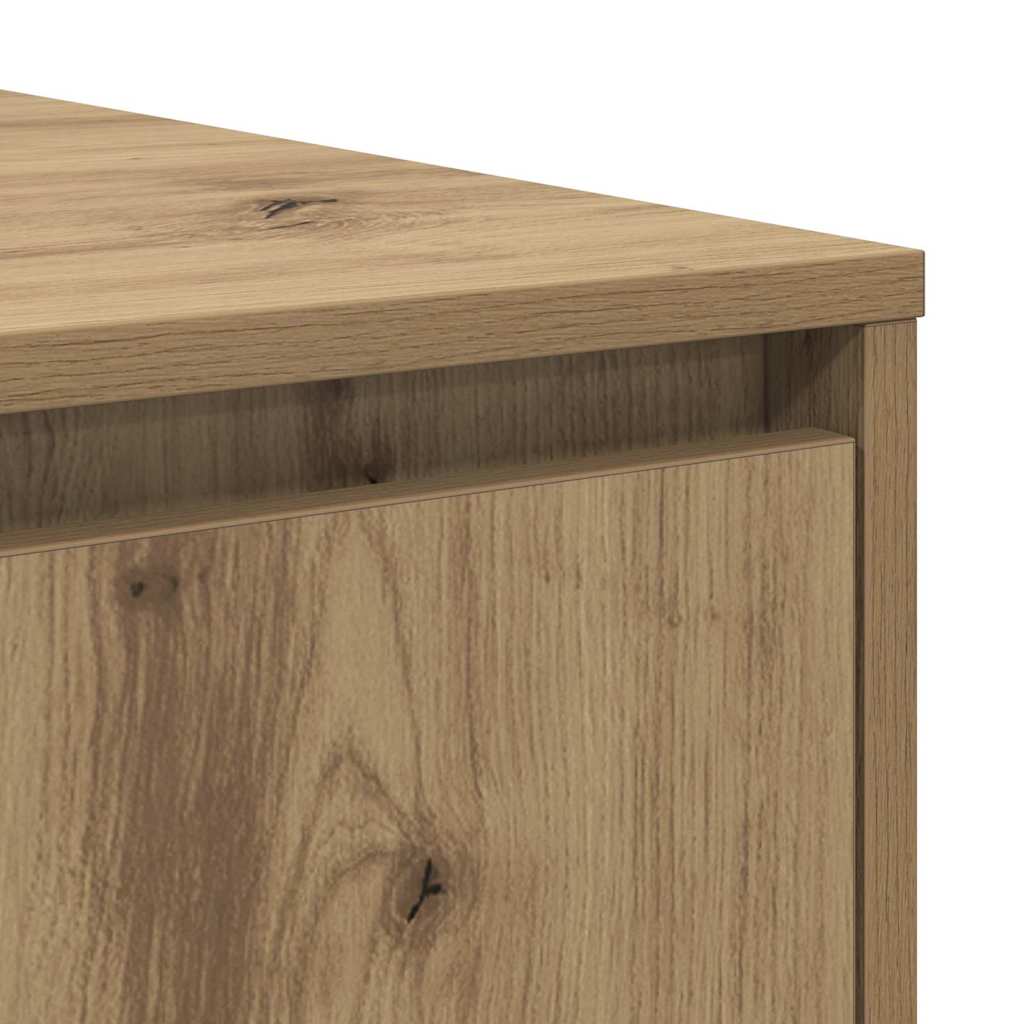 Coffee Table Artisan oak 80 x 80 x 31 cm Engineered Wood
