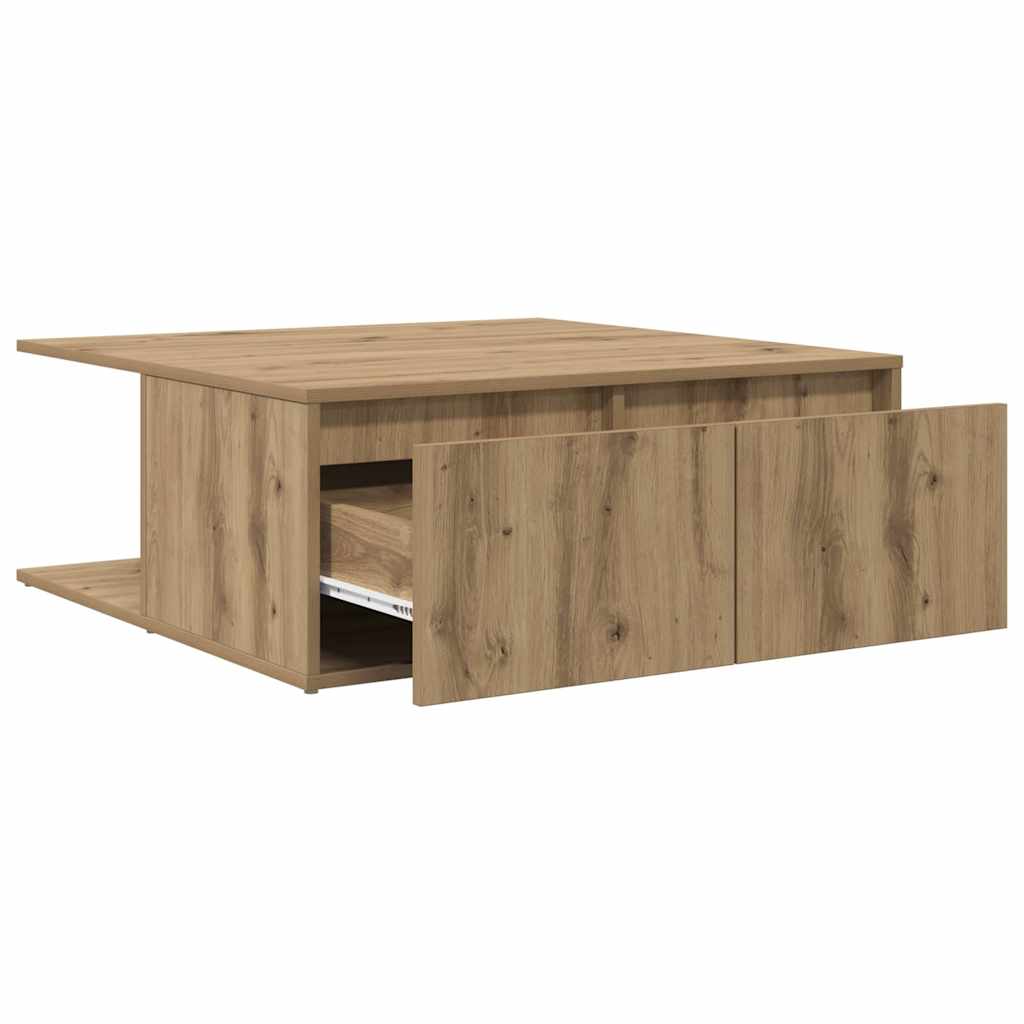 Coffee Table Artisan oak 80 x 80 x 31 cm Engineered Wood