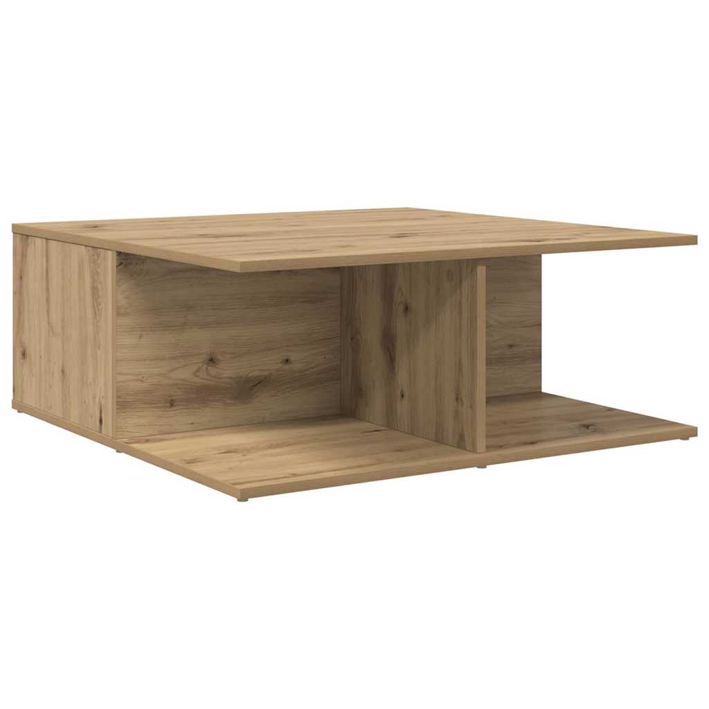 Coffee Table Artisan oak 80 x 80 x 31 cm Engineered Wood