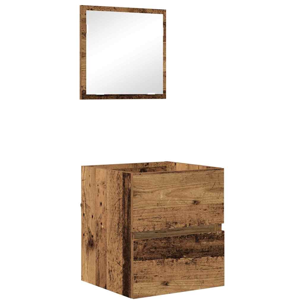 vidaXL Bathroom Cabinet Old Wood 41 x 38.5 x 45 cm Engineered wood