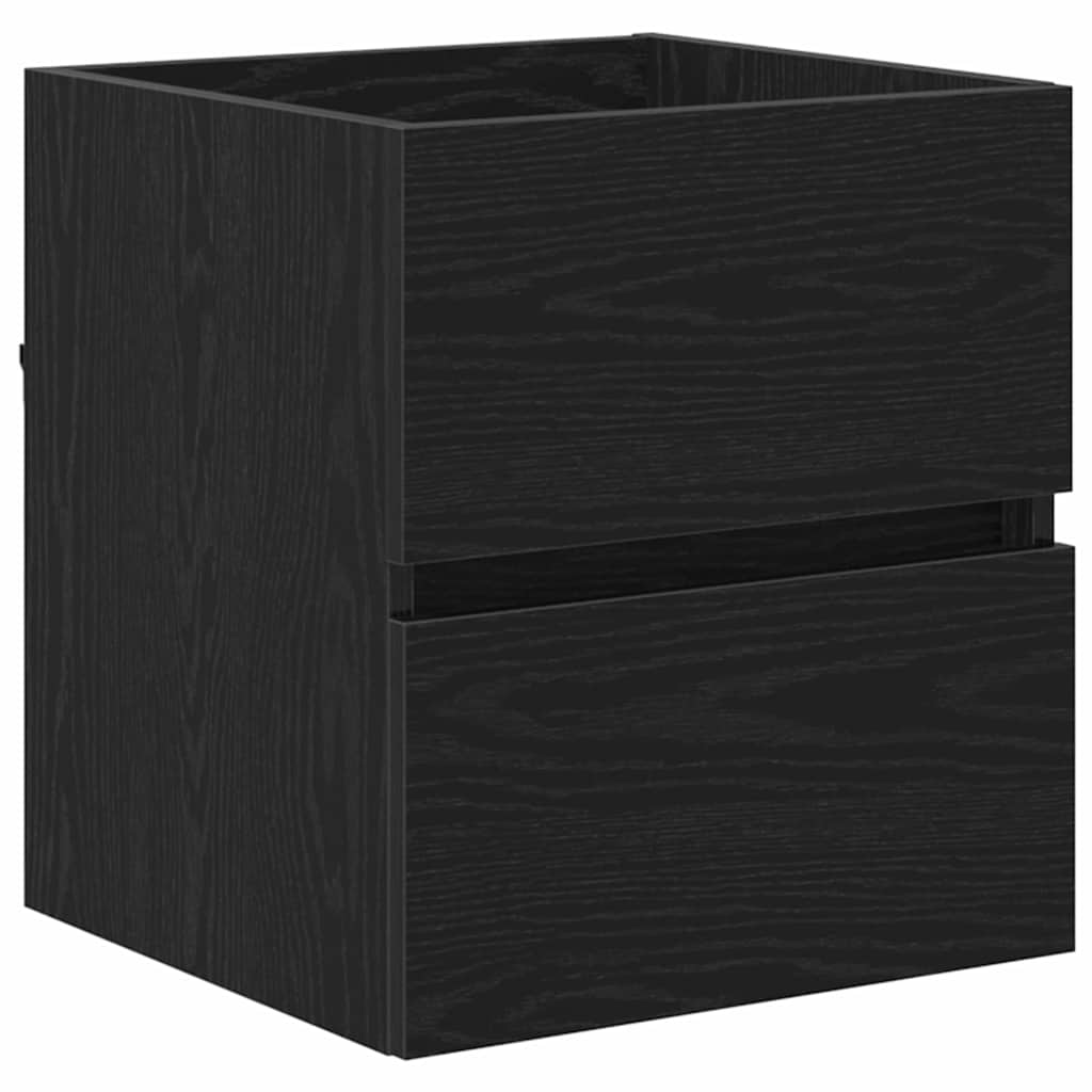 vidaXL Bathroom Cabinet Black Oak 41 x 38.5 x 45 cm Engineered wood
