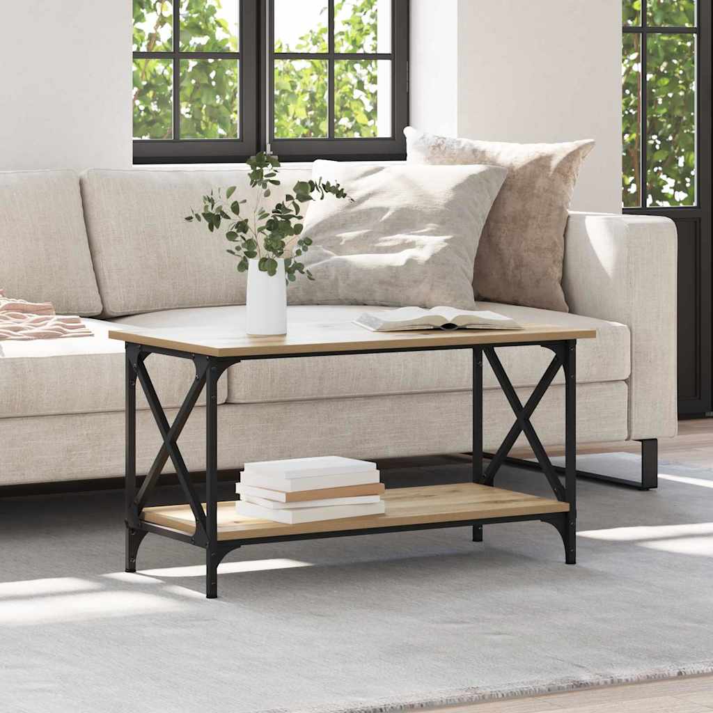 Coffee Table Artisan oak 80 x 45 x 45.5 cm Engineered wood