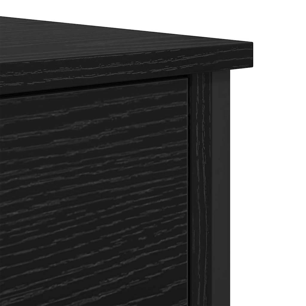Bedside Cabinet Black Oak 40 x 42 x 60 cm Engineered Wood