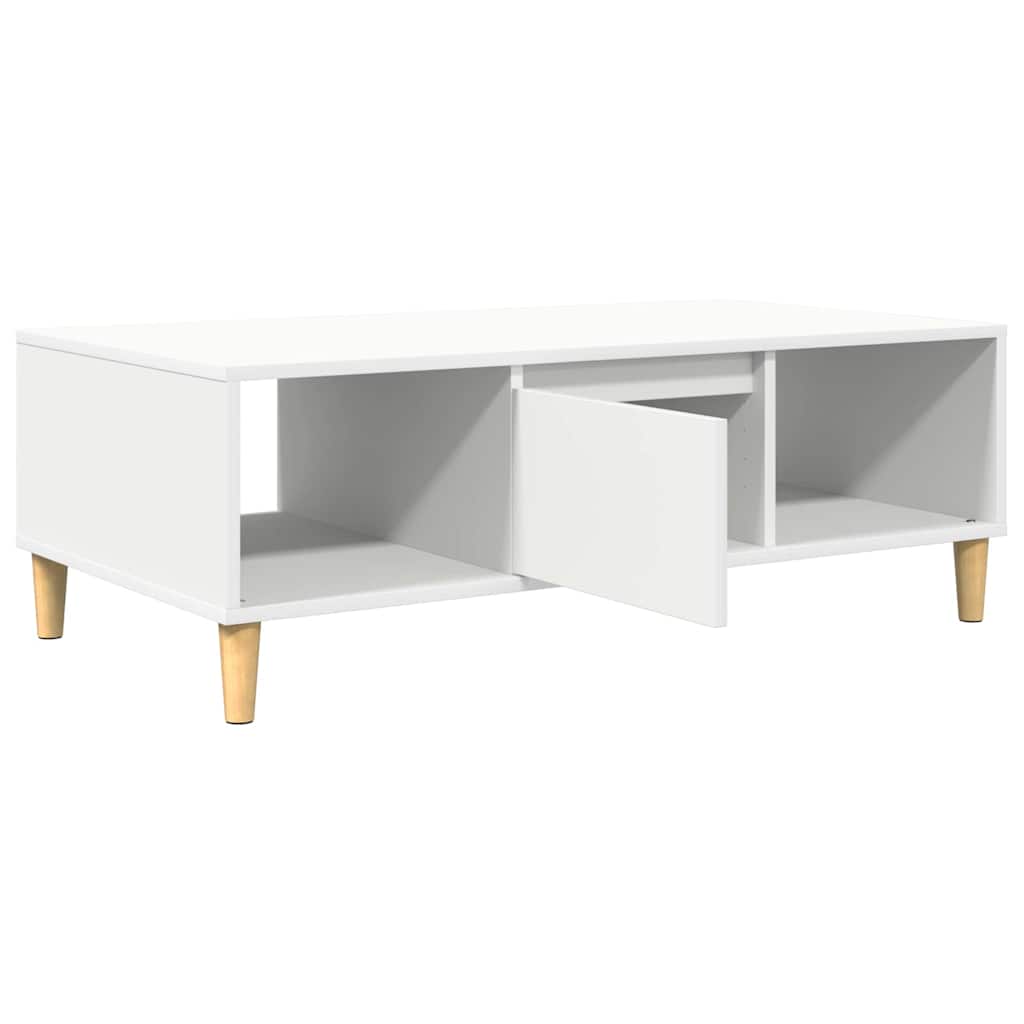 Coffee Table White 102 x 55 x 35 cm Engineered Wood