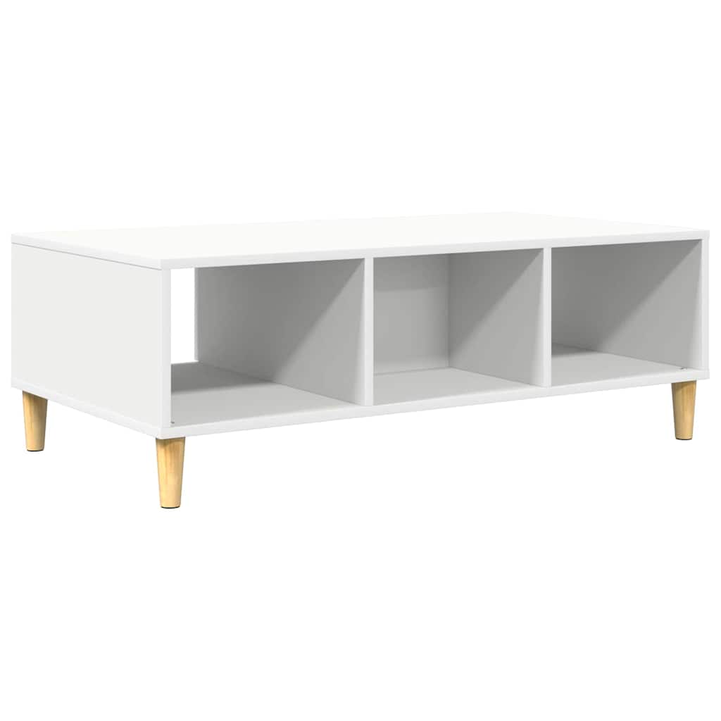 Coffee Table White 102 x 55 x 35 cm Engineered Wood