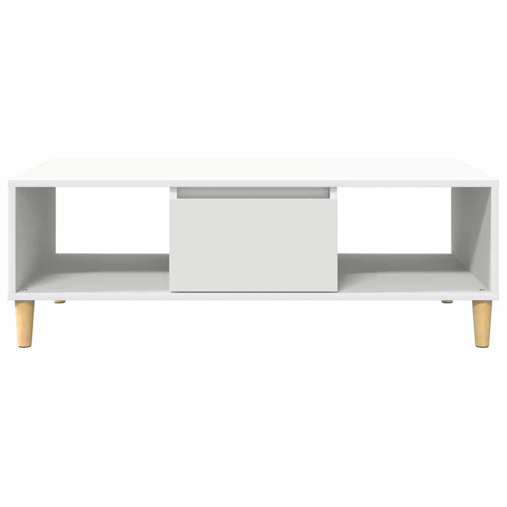 Coffee Table White 102 x 55 x 35 cm Engineered Wood
