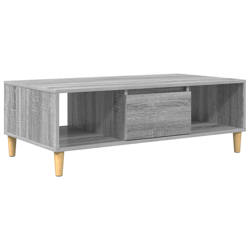 Coffee Table Grey Sonoma 102 x 55 x 35 cm Engineered Wood