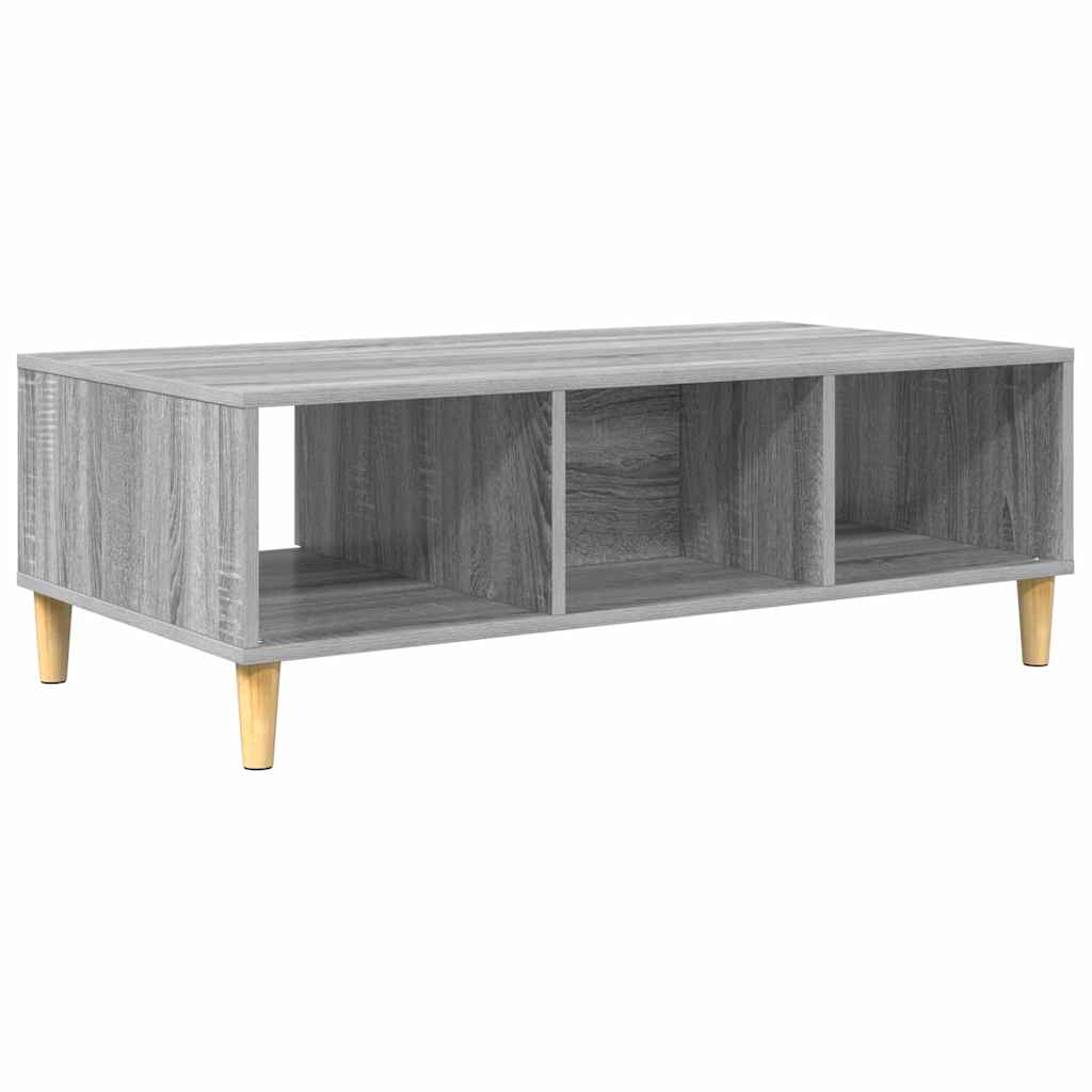 Coffee Table Grey Sonoma 102 x 55 x 35 cm Engineered Wood