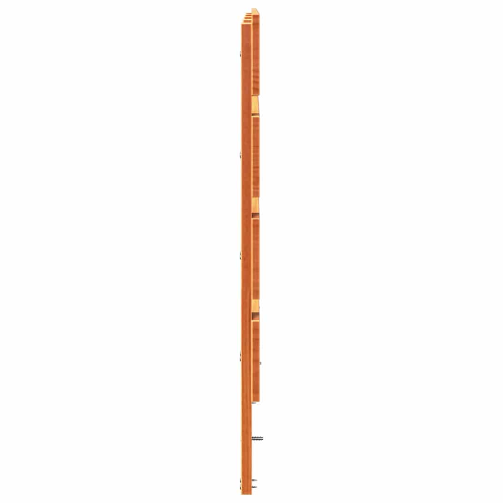 Headboard Wax Brown 200.5 x 3 x 80 cm Solid Pine Wood