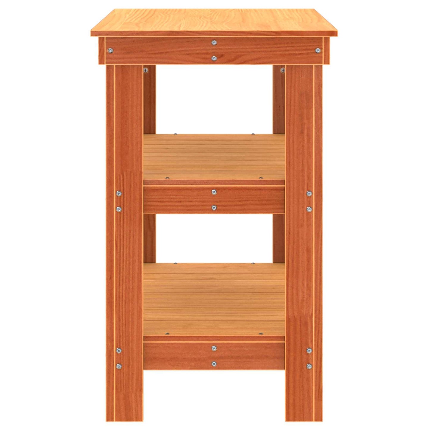 Work Bench Wax Brown 78.5 x 50 x 80 cm Solid Pine Wood
