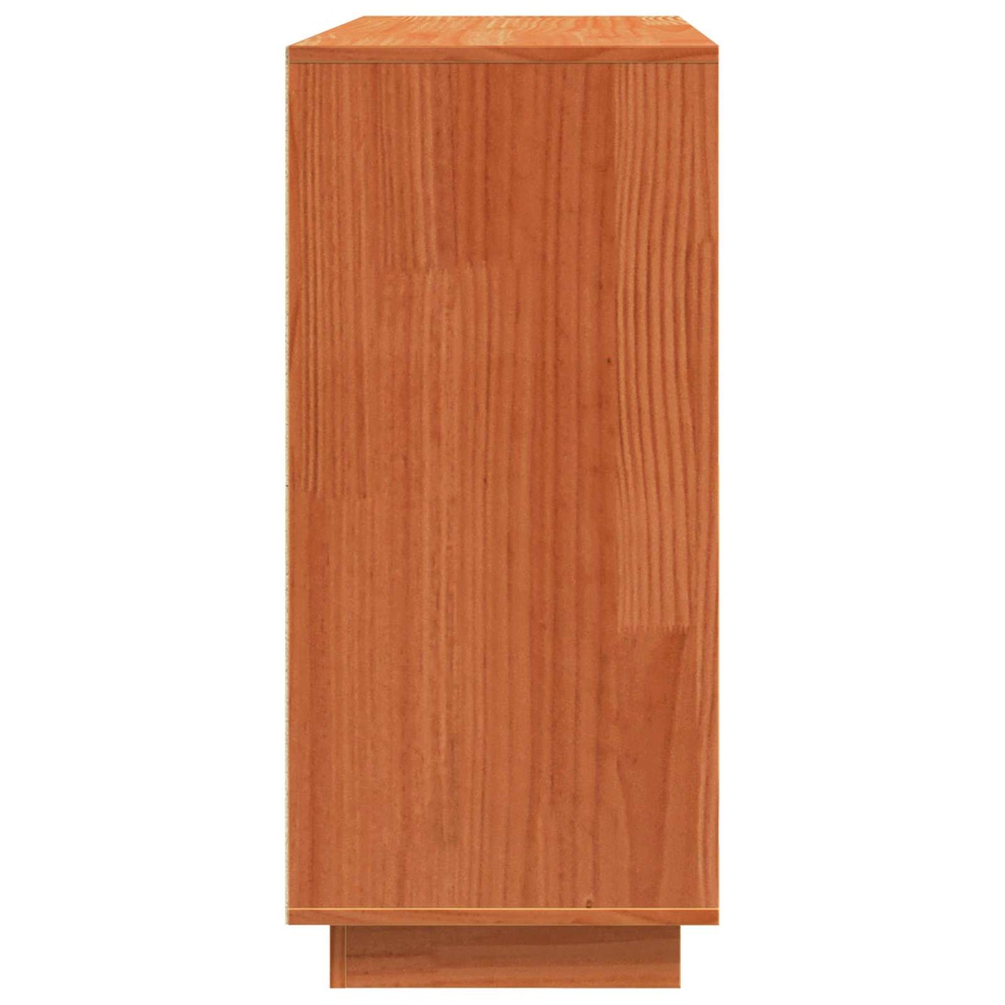 Sideboard Wax Brown 110 x 34 x 75 cm Solid Pine Wood