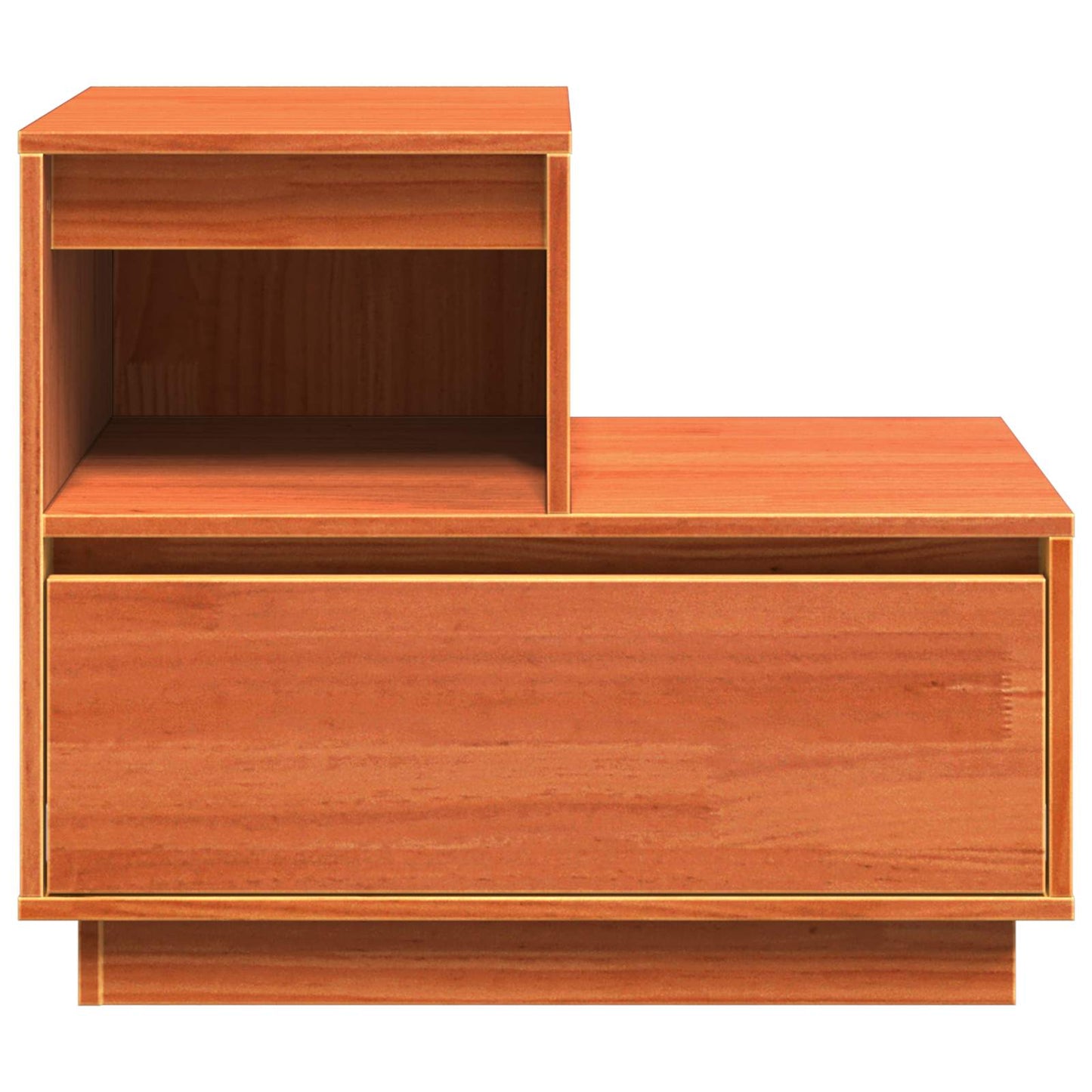 Bedside Cabinet Wax Brown 60 x 34 x 51 cm Engineered Wood