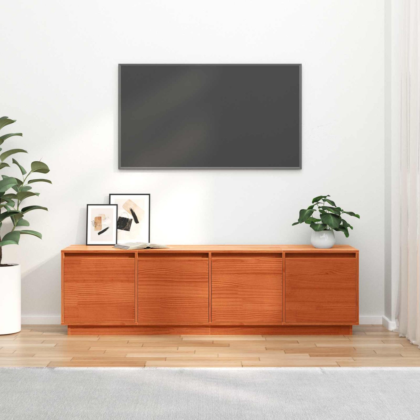 TV Cabinet Brown 156 x 37 x 45 cm Engineered Wood