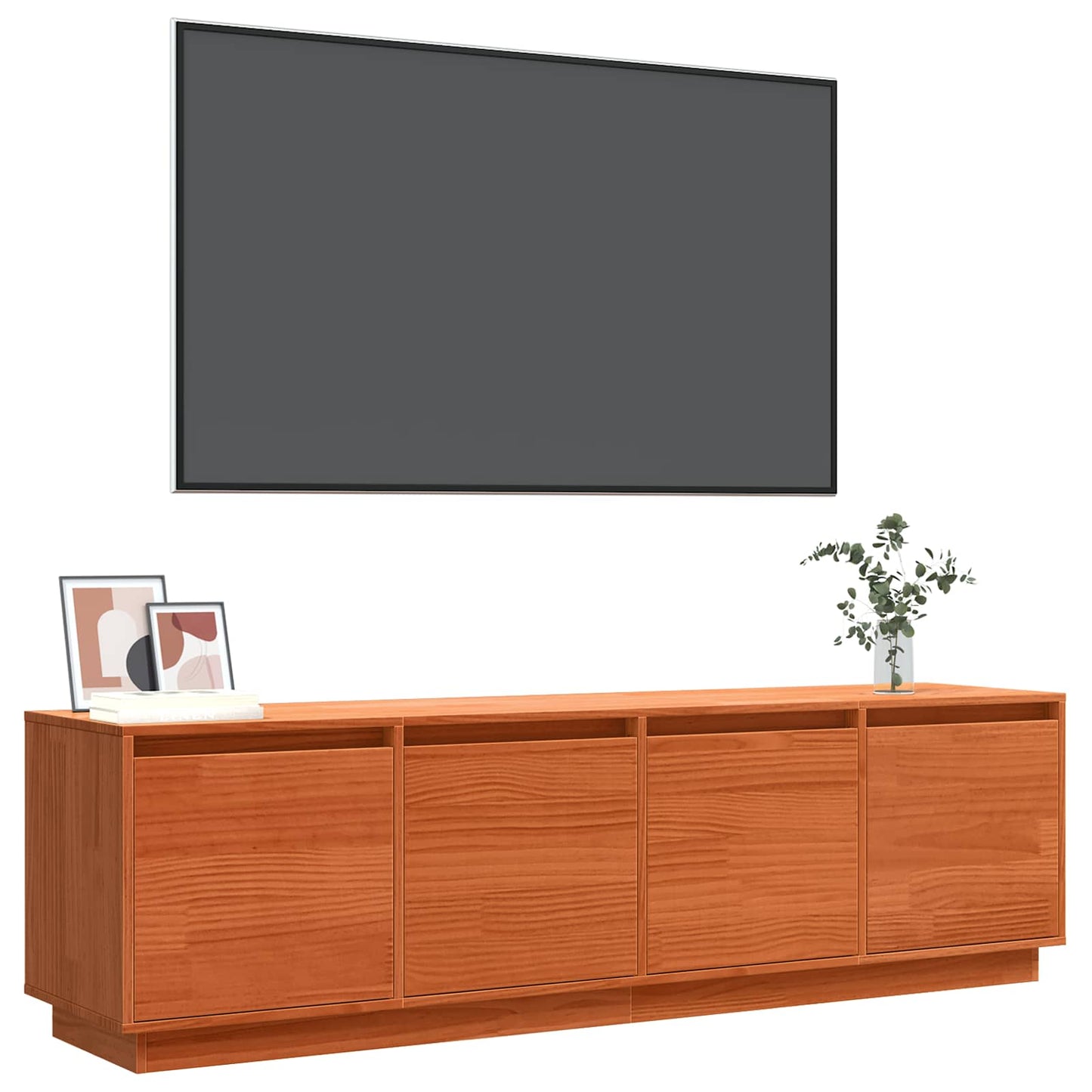 TV Cabinet 156 x 37 x 45 cm Brown Engineered Wood