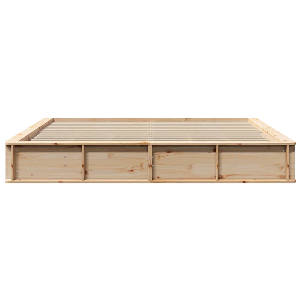 Bed Frame Brown 180 x 200 cm Solid Pine Wood