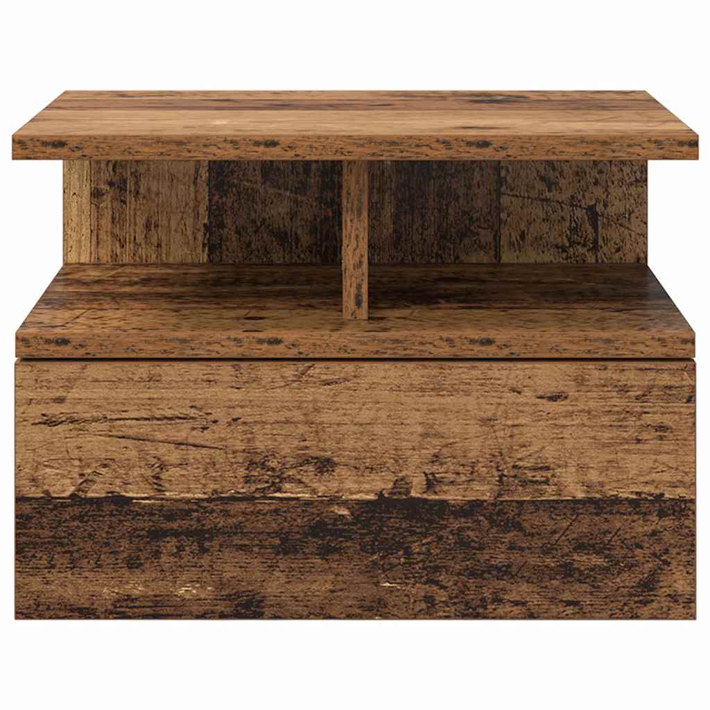 Floating Nightstand Old Wood 40 x 31 x 28 cm Engineered Wood