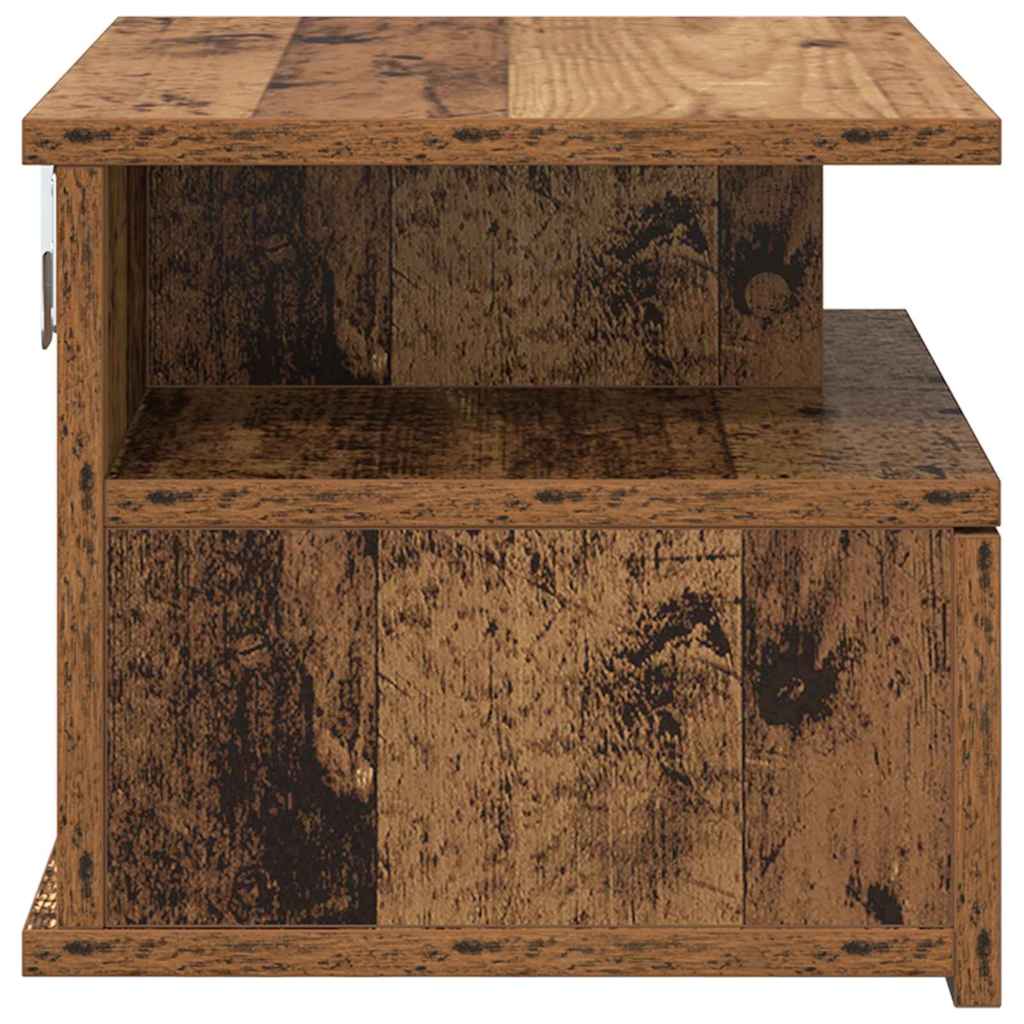 Floating Nightstand Old Wood 40 x 31 x 28 cm Engineered Wood