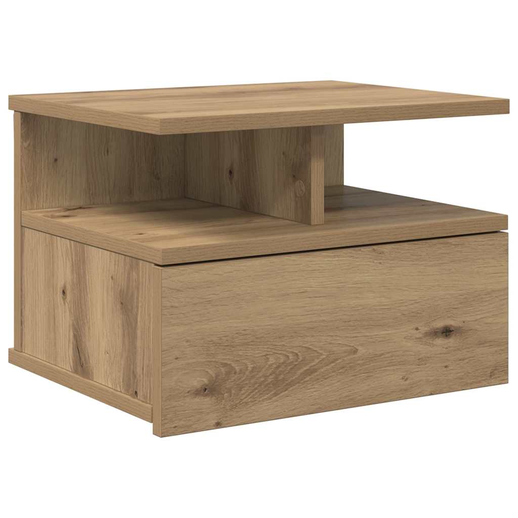 Floating Nightstand Artisan Oak 40 x 31 x 28 cm Engineered Wood