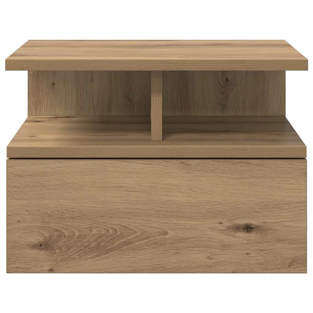 Floating Nightstand Artisan Oak 40 x 31 x 28 cm Engineered Wood