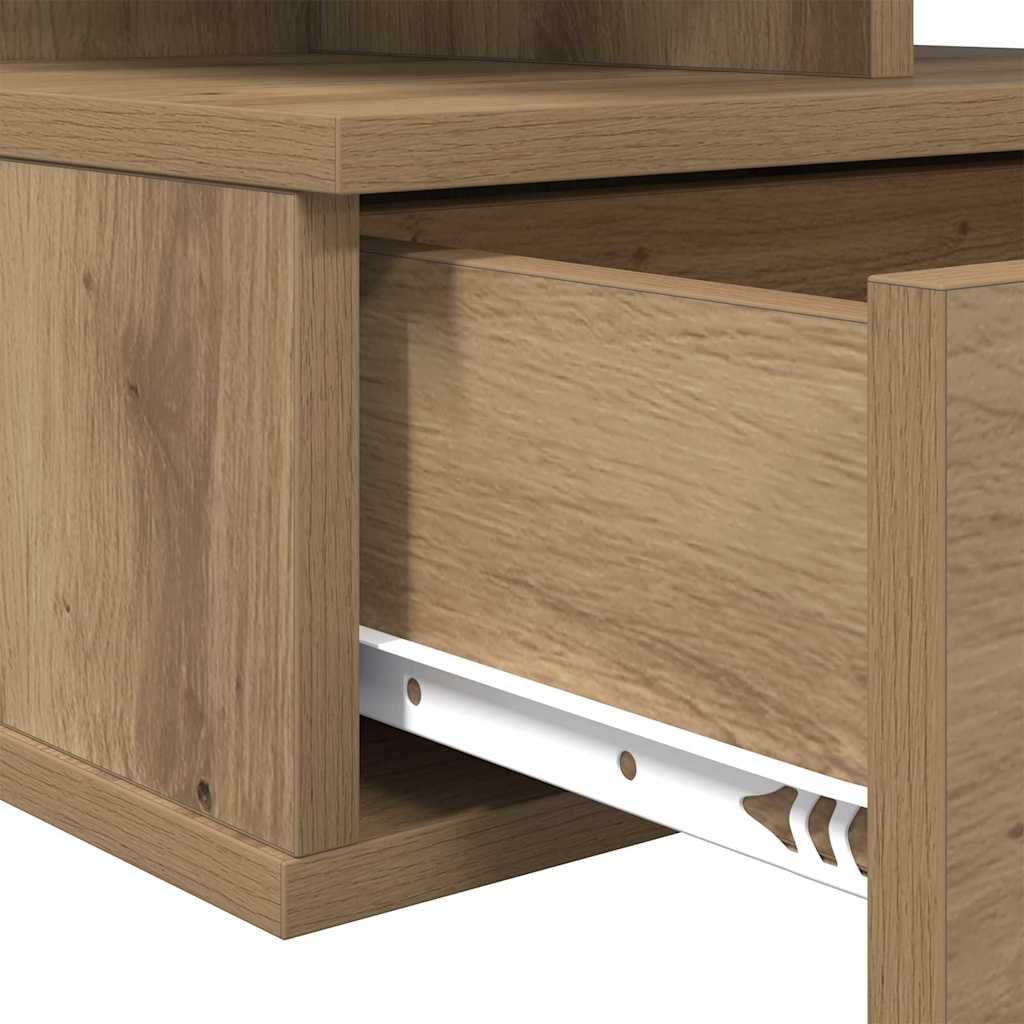 Floating Nightstand 2 pcs Artisan Oak 40 x 31 x 28 cm