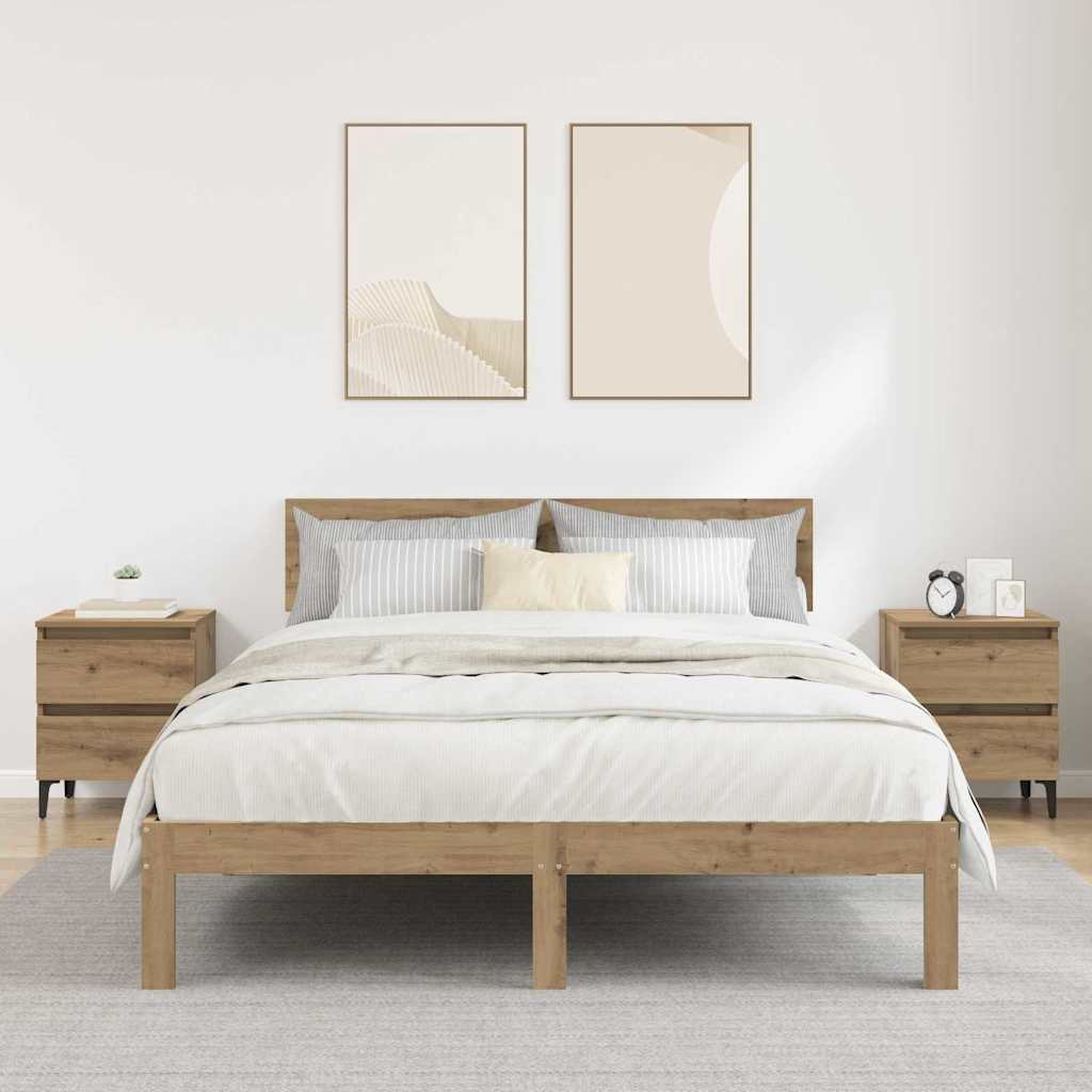 Bedside Cabinet 2 pcs Artisan Oak 40 x 35 x 50 cm