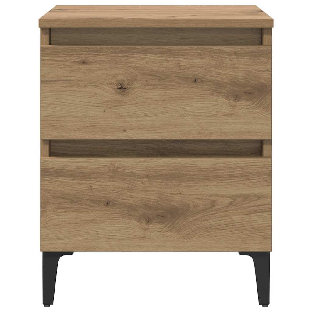 Bedside Cabinet 2 pcs Artisan Oak 40 x 35 x 50 cm