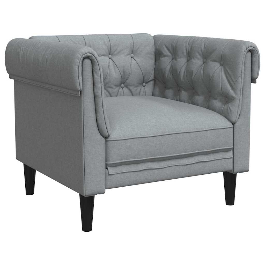 Living Room Couch 3 pcs Light Grey 201.5 x 74.5 x 74.5 cm