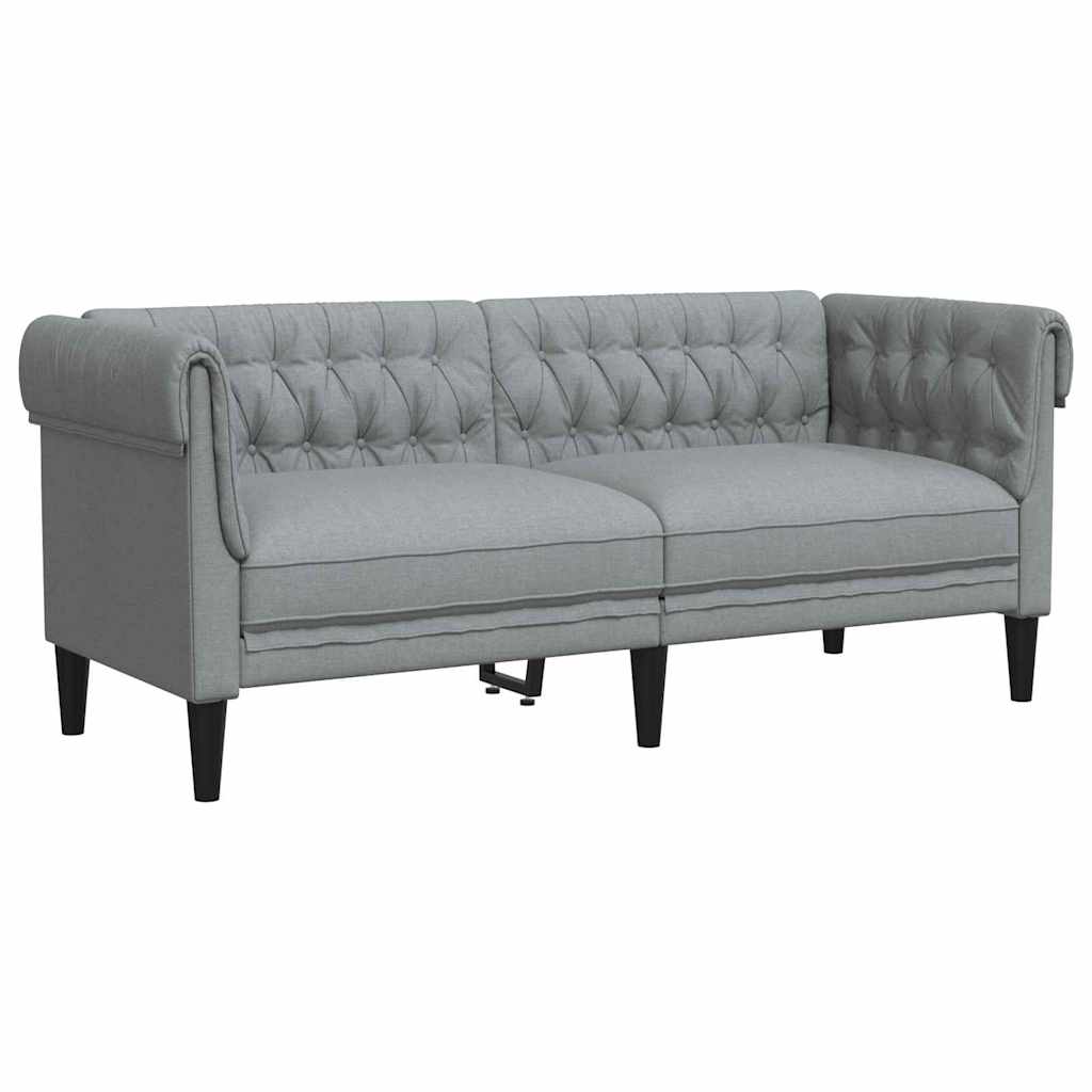 Living Room Couch 3 pcs Light Grey 201.5 x 74.5 x 74.5 cm