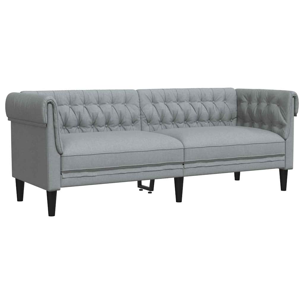 Living Room Couch 3 pcs Light Grey 201.5 x 74.5 x 74.5 cm