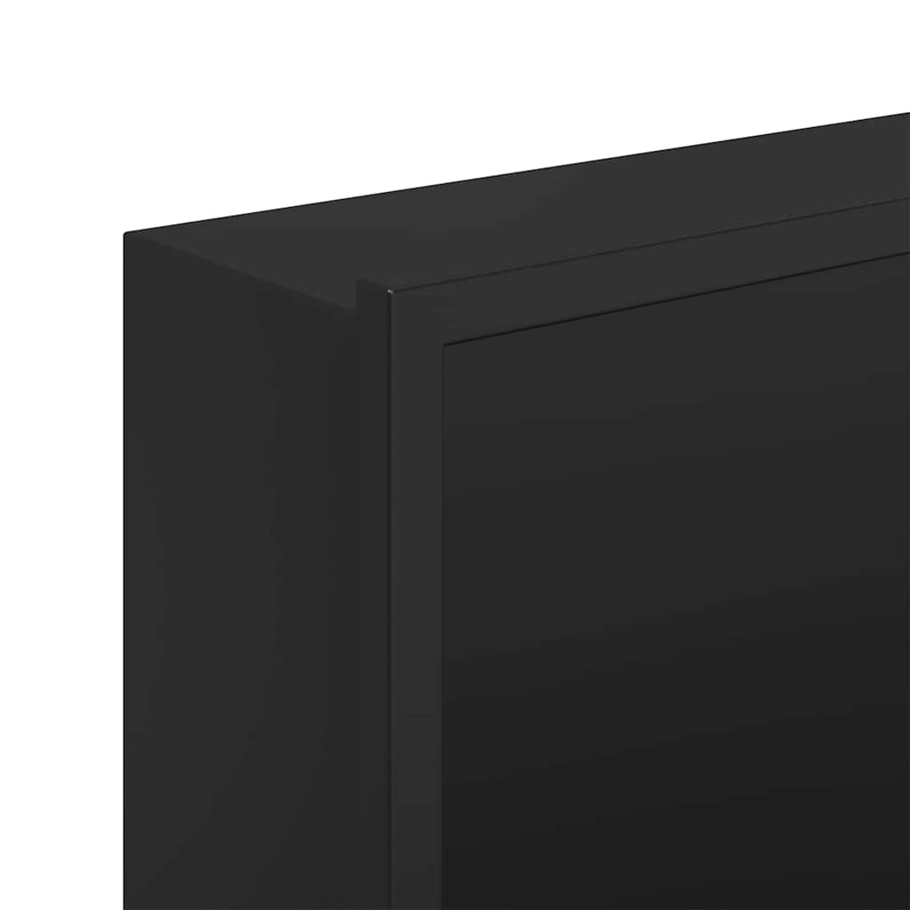 Shower Niche Black 75 x 30 x 9.5 cm Stainless Steel