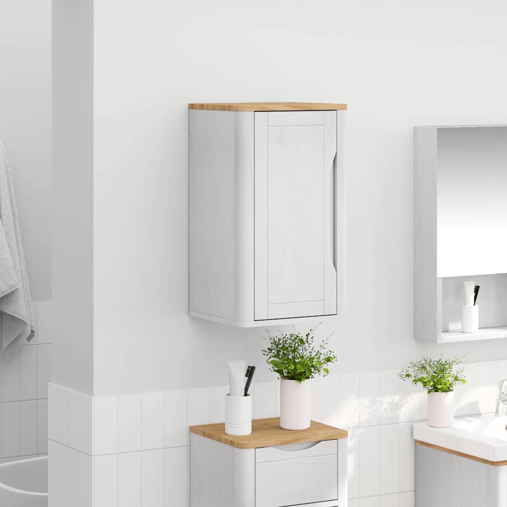 Bathroom Wall Cabinet with Shelf FLORO White 35 x 30 x 60 cm