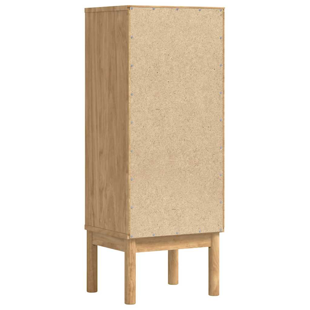 Bathroom Cabinet with Drawer FLORO Wax Brown 35 x 30 x 90 cm