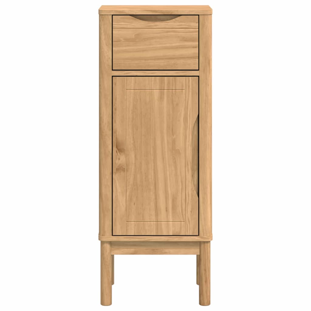 Bathroom Cabinet with Drawer FLORO Wax Brown 35 x 30 x 90 cm