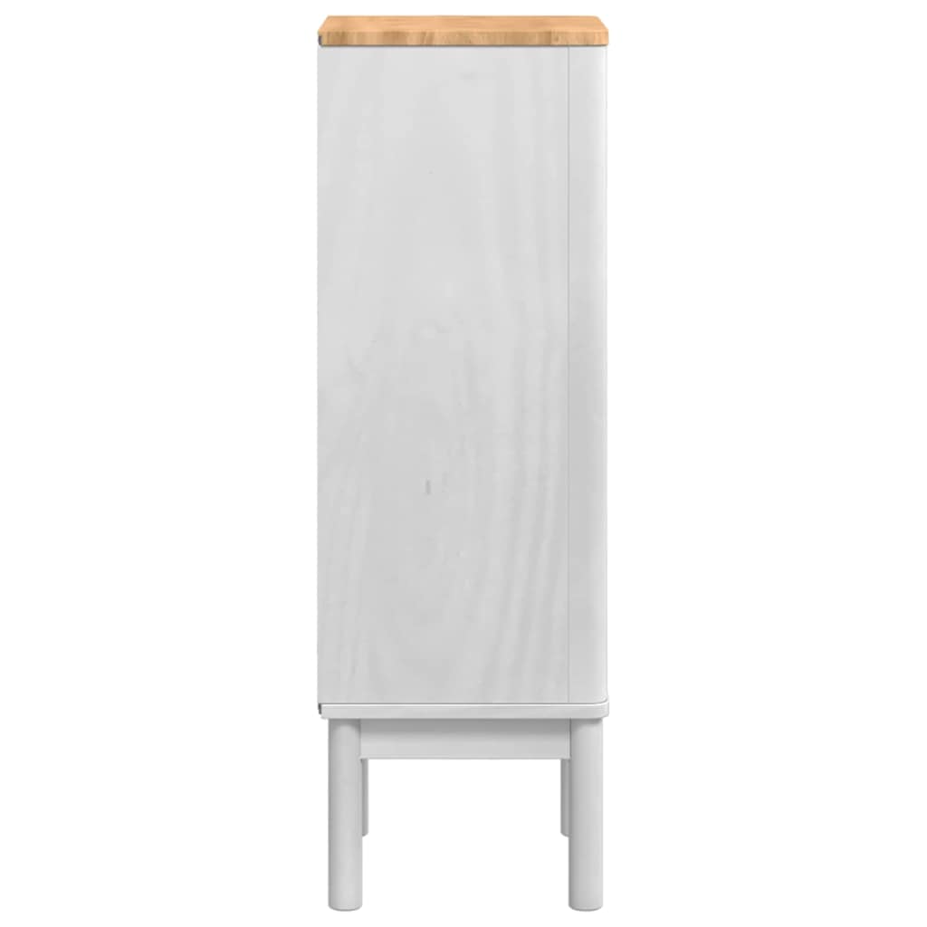 Bathroom Cabinet FLORO White 35 x 30 x 90 cm Solid Pine Wood