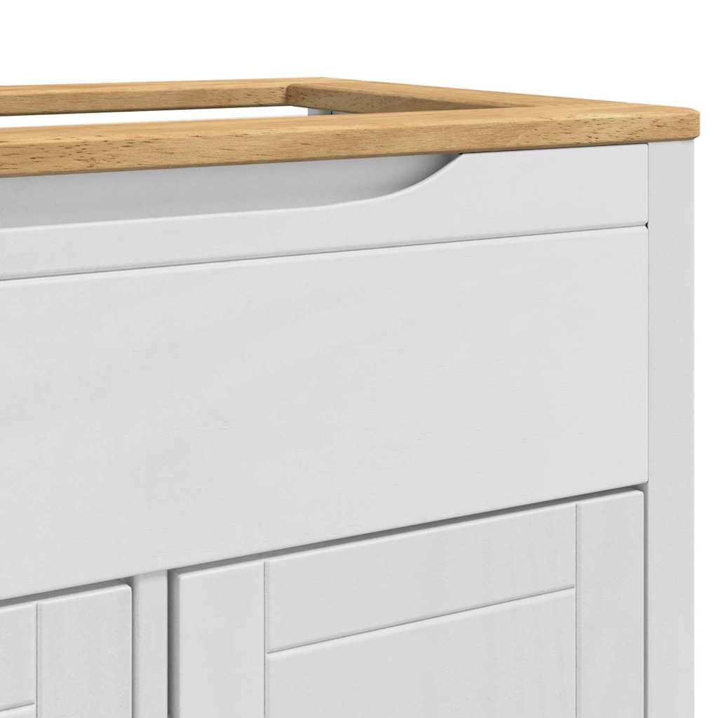Bathroom Sink Cabinet with Shelf FLORO White 60 x 40 x 80 cm