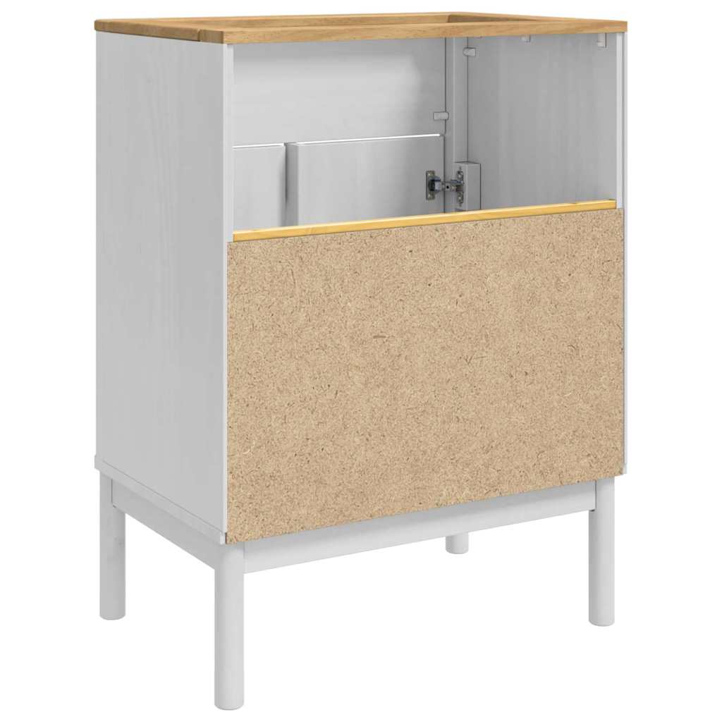 Bathroom Sink Cabinet with Shelf FLORO White 60 x 40 x 80 cm