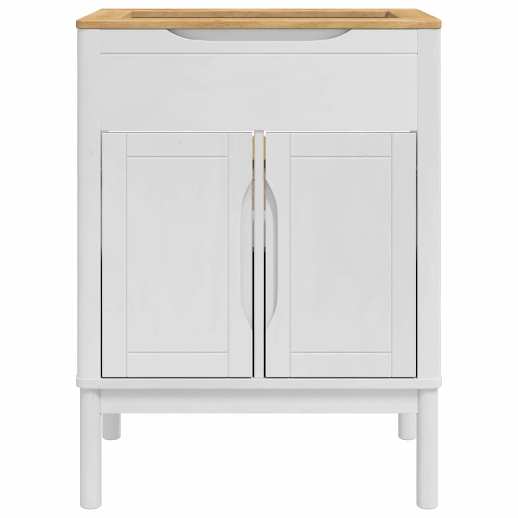 Bathroom Sink Cabinet with Shelf FLORO White 60 x 40 x 80 cm