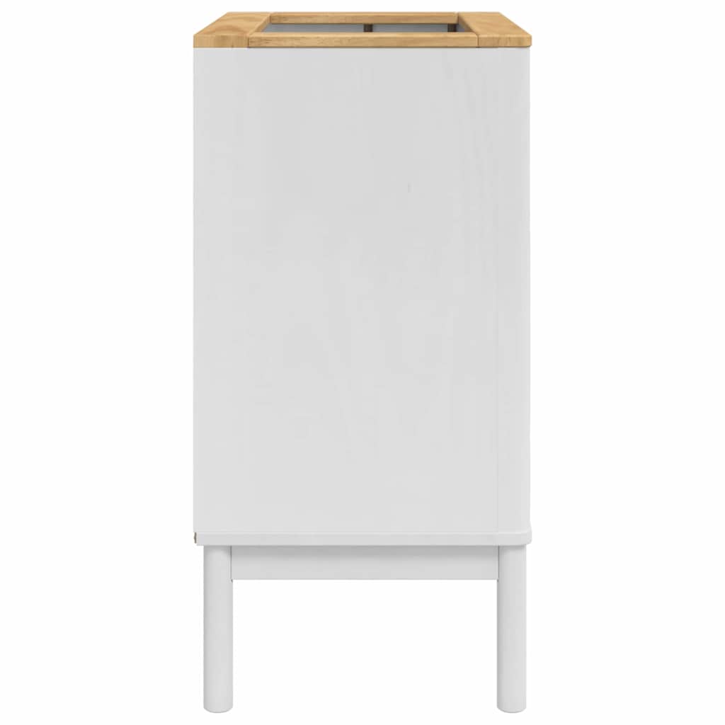 Bathroom Sink Cabinet with Shelf FLORO White 60 x 40 x 80 cm