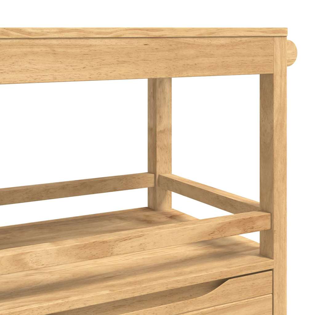 Kitchen Trolley FLORO Wax Brown 72.5 x 45 x 80 cm