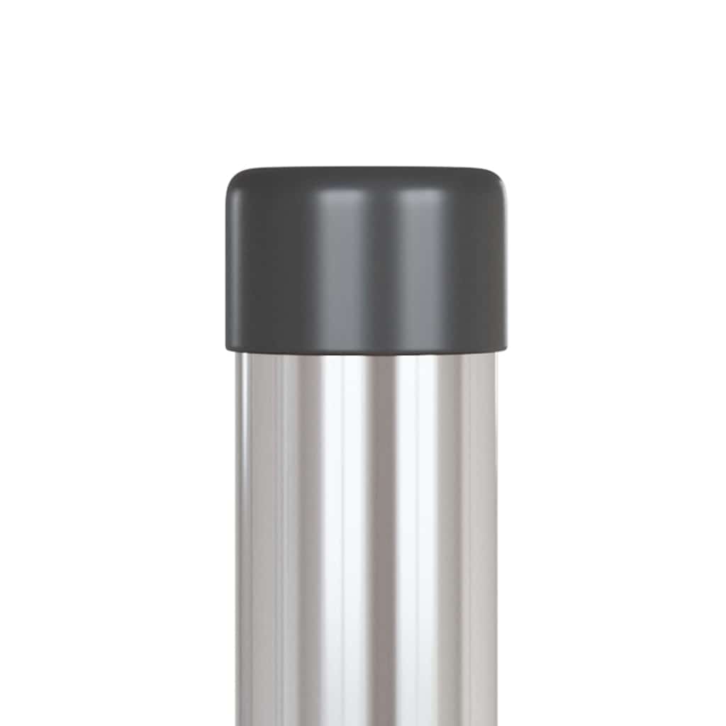 Fence Post 12 pcs Silver 50 cm Powder-coated steel
