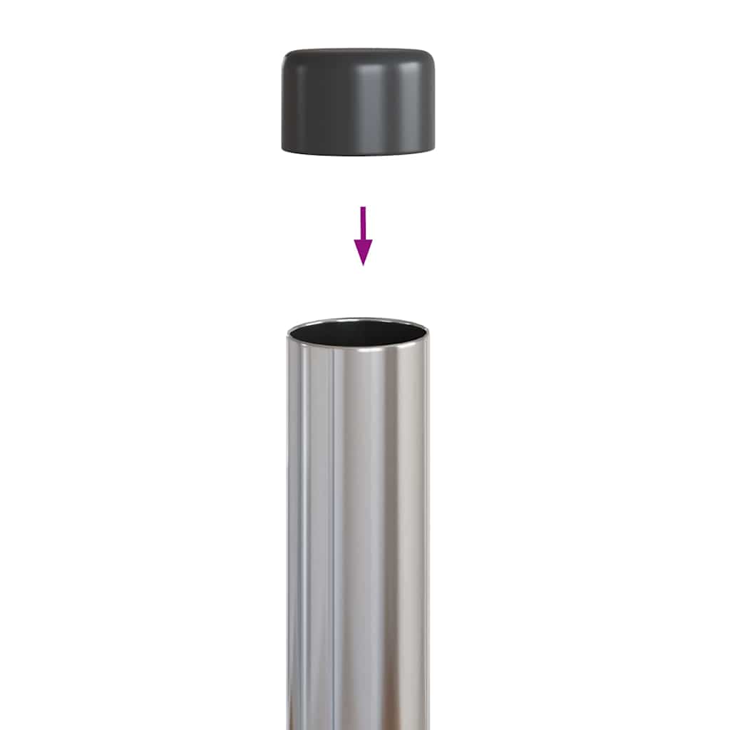 Fence Post 12 pcs Silver 90 cm Powder-coated steel