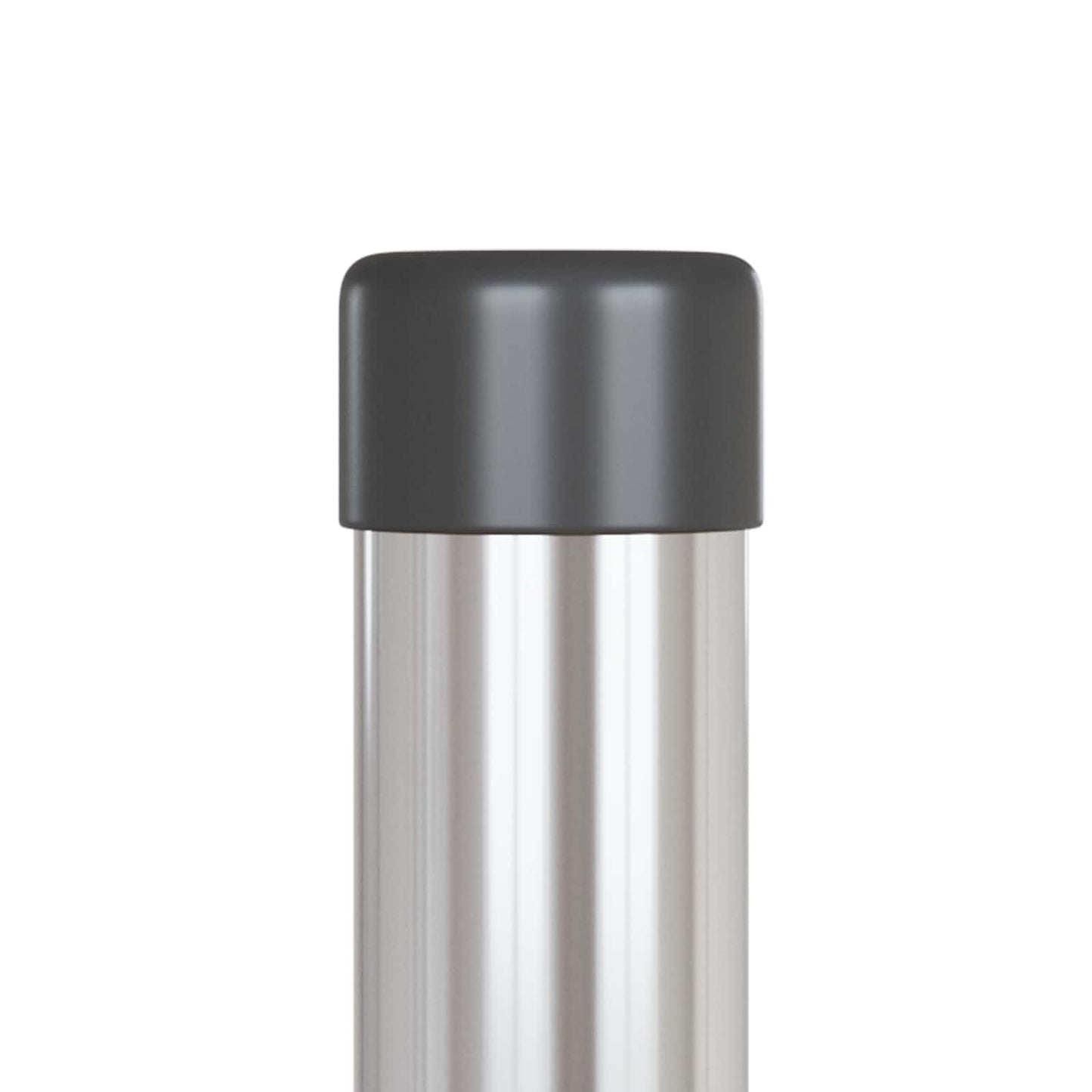 Fence Post 2 pcs Silver 120 cm Powder-coated steel