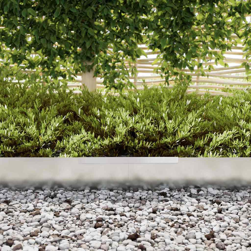 Lawn Edging 450 x 15 cm Galvanised Steel Silver