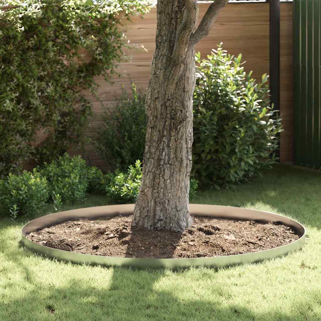 Lawn Edging 450 x 15 cm Galvanised Steel Silver